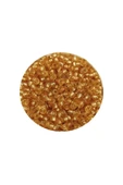 LitaeTrend Dökme Cam Kum Boncuk (11/0) 2 mm - 20 Gram -  Şeffaf Altın - BNC027 thumbnail 2