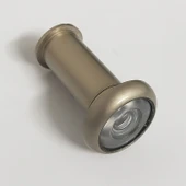 Kapı Dürbünü Kısa Saten 35-60 mm 14 mm Delik Çapı Güvenlik Gözetleme Aparatı Metal Gövde thumbnail 4