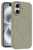 iPhone 16 Plus Kılıf Jully Magsafe Kapak - Çöl Titanyum thumbnail 4