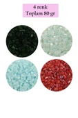 LitaeTrend Kesme Cam Boncuk 2mm - 4 Renk - Toplam 80 Gram - BNC439 thumbnail 1