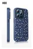iPhone 14 Pro Max Kılıf HBC-222 Bern Kapak - Lacivert thumbnail 3