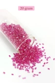 LitaeTrend Kesme Cam Boncuk 2mm - 20 Gram - Şeffaf Pembe -BNC334 thumbnail 1