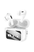 Hoco. EW72 BT 5.4 Aktif Gürültü Engelleyici Özellikli Dijital Dokunmatik Ekranlı Airpods Bluetooth Kulaklık - Beyaz thumbnail 2