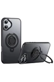 iPhone 16 Avatar 360 Dönen Magsafe Kapak - Siyah thumbnail 1