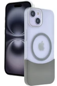 Apple iPhone 15 Velar Magsafe Kapak - Natural Grey thumbnail 1