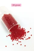 LitaeTrend Kesme Cam Boncuk 2mm - 20 Gram - Bordo -BNC341 thumbnail 1