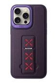 iPhone 15 Pro Max HBC-248 Lima Standlı Kapak - Derin Mor thumbnail 1
