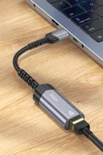 Hoco. UA26 Tak Çalıştır USB to RJ45 1000 Mbps Ethernet Dönüştürücü - Gri thumbnail 4