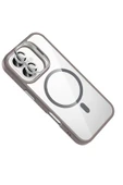 Apple iPhone 16 Remim Lensli Magsafe Standlı Kapak - Titan Gri thumbnail 7