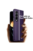 Samsung Galaxy Z Fold 4 Kılıf HBC-155 Lizbon Kapak - Derin Mor thumbnail 10