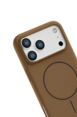 Apple iPhone 17 Pro Max Jully Magsafe Kapak - Kahverengi thumbnail 4
