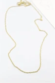 LitaeTrend Çelik Zincir Kolye - 45 cm - Altın thumbnail 2