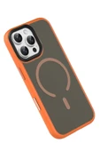 Apple iPhone 16 Pro Max Megane Magsafe Kapak - Turuncu thumbnail 8