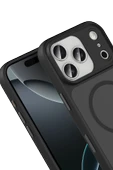Apple iPhone 17 Pro Max Megane Magsafe Kapak - Siyah thumbnail 2