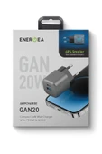 AmpCharge GaN20 20W Type-C ve 18W USB 3.0 Çıkışlı Hızlı Şarj Aleti - Koyu Gri thumbnail 6