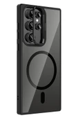Samsung Galaxy S24 Ultra Remim Lensli Magsafe Standlı Kapak - Siyah thumbnail 2