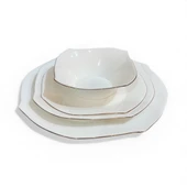 Hilland opal yemek takımı - 24 parça opal yemek seti takımı 6 kişilik thumbnail 2