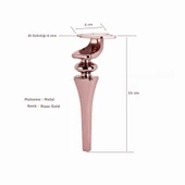 Sintra Lüx Metal Ayak 16 cm Mobilya Koltuk Ayağı Rose Gold thumbnail 2