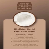 Hindistan Cevizi Yağı Soğuk Pres Saf Doğal Cam Kavanoz 150 Gr - 210 ML thumbnail 6