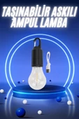 CEYLAN ADAM Taşınabilir Şarjlı Led Ampul Askılı Lamba Kamp Bahçe Lambası thumbnail 1
