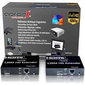 Apronx APX-120M-B Cat5e-Cat6 120 metre FullHd 1080P HDMI Extender thumbnail 1
