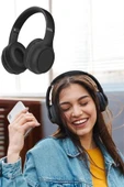 CEYLAN ADAM Kulak Üstü Kablosuz Bluetooth Kulaklık Gürültü Önleyici Uzun Şarj Süreli thumbnail 3