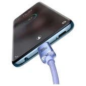 Crystal Shine 100W 120 cm Pd Type-C Şarj Kablosu Mor thumbnail 3