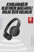 CEYLAN ADAM Kablosuz Bluetooth Kulaklık Kulak Üstü Ayarlanabilir Uzun Ömürlü thumbnail 1