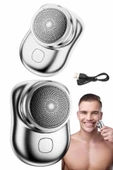 CEYLAN ADAM Mini Sıfır Sakal Yanak Tıraş Makinesi USB Şarjlı Sıfır Sakal Taşınabilir Korumalı thumbnail 4