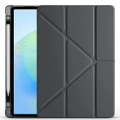 Honor Pad X8A Kılıf Zore Tri Folding Kalem Bölmeli Standlı Kılıf thumbnail 8