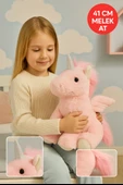 41 CM Pembe Melek At Peluş – Yumuşak Oyuncak, Çocuk Odası Dekor, Hediye Unicorn Peluş thumbnail 1