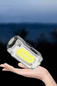CEYLAN ADAM Kafa Lambası El Fenerli Kamp Lambası USB Şarjlı Esnek Lamba thumbnail 4