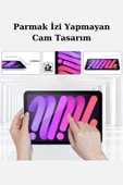 iPad 10.9 inç 10.Nesil Fuchsia Tablet Temperli Cam Ekran Koruyucu thumbnail 5