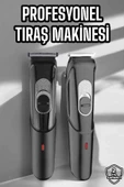 CEYLAN ADAM Saç Sakal Vücut Şarjlı Kablosuz Tıraş Makinesi Profesyonel Paslanmaz Çelik thumbnail 1