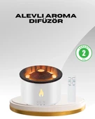 CEYLAN ADAM Alev Efektli Aromaterapi Difüzörü – 360 ml Su Hazneli, Sessiz ve Zaman Ayarlı thumbnail 1
