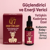 Q7 Gold 30 ml Kadınlara Özel vücut geliştirme takviye ve enerji takviyesi Damla thumbnail 1