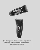 CEYLAN ADAM Şarjlı Kablosuz Tıraş Makinesi Çift Başlık Kuru Tıraş Ergonomik Taşınabilir thumbnail 3