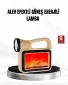 CEYLAN ADAM Solar Alev Işığı COB Teknolojili Taşınabilir El Feneri ve Kamp Lambası thumbnail 1