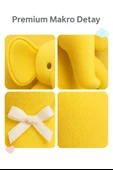 Sarı Fil Peluş Oyuncak 20×17 cm – Çocuk Odası Dekoru, Sevimli Bebek Hediyesi, Yumuşak Peluş Figür thumbnail 3