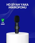 CEYLAN ADAM Lightning Girişli 2’li Kablosuz Yaka Mikrofonu Çift Kişilik Kayıt thumbnail 1