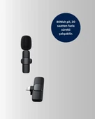 CEYLAN ADAM 2’li Kablosuz Yaka Mikrofonu iPhone İçin Profesyonel Video Ses thumbnail 3