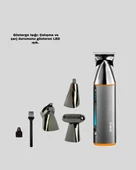 CEYLAN ADAM 9’u 1 Arada Şarjlı Erkek Bakım Cihazı Saç Sakal Bıyık Ense Trimmer thumbnail 4