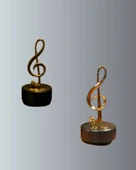 CEYLAN ADAM Dönen Sol Anahtarı Figürlü Müzik Kutusu Şık Hediyelik Dekor thumbnail 3