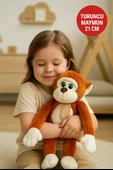 Kahverengi Maymun Peluş Oyuncak – Uzun Kollu Yumuşak Peluş – Oturma Yüksekliği 21 cm thumbnail 2
