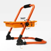 Watton WT-734 P70 LED Solar Panel Şarjlı Taşınabilir Projektör (176 SMD + Yan LED) thumbnail 3