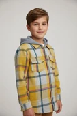 GALA kapuşonlu  ekoseli oduncu çocuk gömleği thumbnail 7
