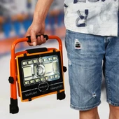 Watton WT-734 P70 LED Solar Panel Şarjlı Taşınabilir Projektör (176 SMD + Yan LED) thumbnail 1