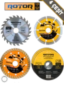 6'lı Disk seti 125x22,23 Metal+Seramik+Ahşap 6 parça thumbnail 1