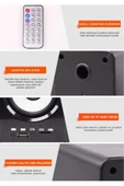D23 Bluetooth Hoparlör 3.5mm Jack Kablolu Bilgisayar Hoparlörü thumbnail 7