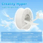 Creality Hyper Lw Light Weight Hafif Pla Siyah 1.75mm 1Kg Filament thumbnail 5